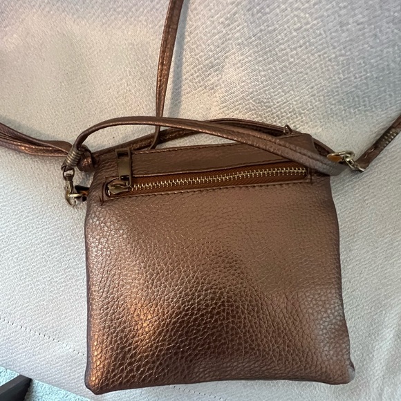 Small Copper/Gold/Brown evening purse. - Picture 2 of 4